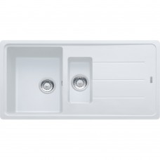 Кухонна мийка FRANKE BASIS BFG 651 оборотна, біла (114.0676.276) 970х500 мм.