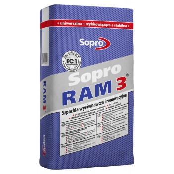 Шпаклевка выравнивающая и реставрационная Sopro RAM 3 454 (25 кг)