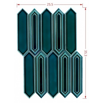 Мозаика Intermatex Sevilla Azul Gloss 353x255