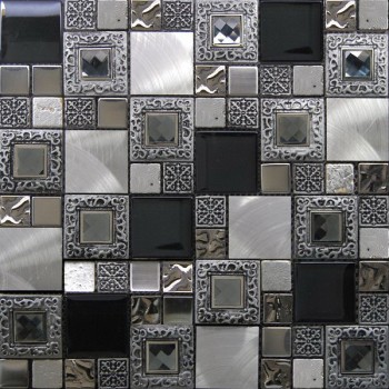 Мозаика Intermatex Frame Silver 300x300