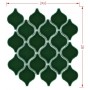 Мозаика Intermatex Flame Green Gloss 280x246