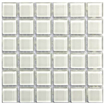 Мозаїка MOZAICO DE LUX S-MOS A-10 CRYSTAL WHITE
