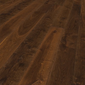 Паркетная доска Ter Hurne R04 Oak Dark Brown Plank 1279 Expressive, Smoked Brushed, Natural Oil-Treated 2390x200