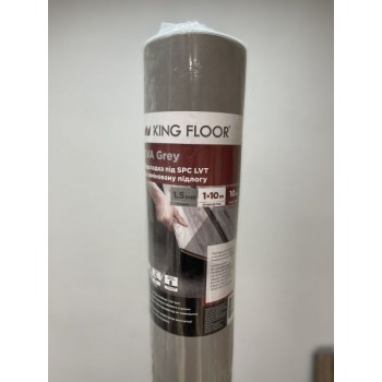 Подложка King Floor EVA Grey 10000x1000x1.5 мм. (рул.10 кв.м)