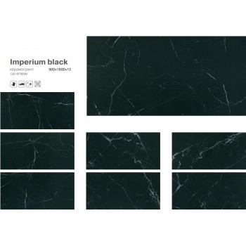 Плитка Almera Ceramica Qi918P989M Imperium Black