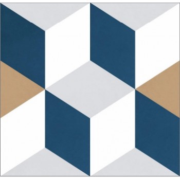 Плитка Almera Ceramica Patrimony 200 Cube Bleu 200x200