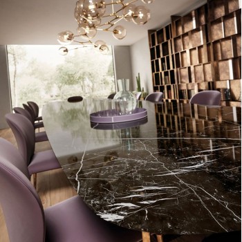 Плитка Atlas Concorde Plan Nero Marquina Bookmatch Silk St (A6T4) 3240x1620