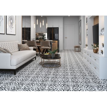 Плитка Ceramica Deseo Ronda Black 450x450