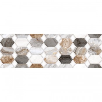 Плитка Ceramica Deseo Arabesque Grey Decor 900x300