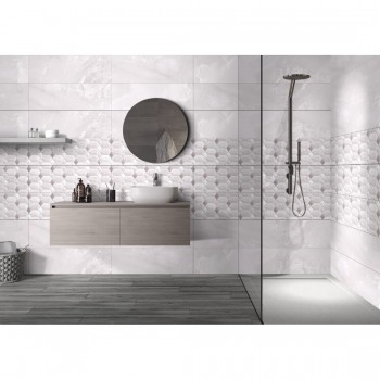 Плитка Ceramica Deseo Violeta Silver Decor 900x300
