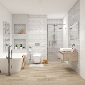 Плитка Ceramika Color Quadra White 250x750