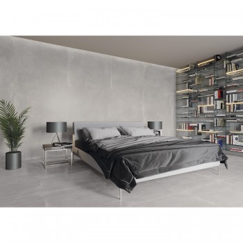 Плитка Cerrad Gres Modern Concrete Silky Cristal Silver Lapp 797x1597