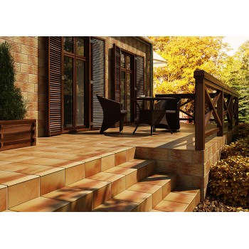 Сходинка Cerrad Осінній лист кутовий 300x300