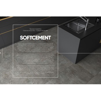 Cerrad Gres Softcement Silver Rect 1197X1197