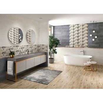 Плитка Cersanit Gracia Grey Flower Sat 200x600