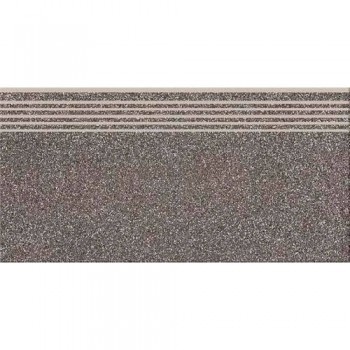Ступень прямая Cersanit Milton Dark Grey Steptread 598x298
