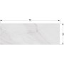 Плитка EcoCeramic Essential White 700x250
