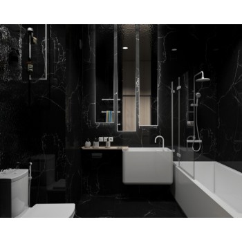 Плитка EcoCeramic Saigon Black 1200x600