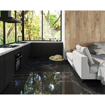Плитка EcoCeramic Saigon Black 1200x600
