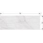Плитка EcoCeramic Essential White Rlv 700x250