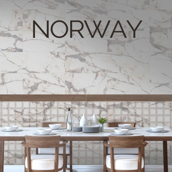 Ege Seramik Norway White Polished Rectifie 580X1180