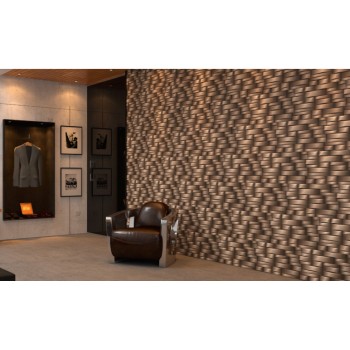 Плитка El Molino Динамик 3D Джет Металл 666x333