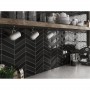 Equipe 23367 Chevron Wall Black Matt Right 52X186