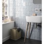 Equipe 23367 Chevron Wall Black Matt Right 52X186