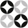 Geotiles Bora Black 223X223