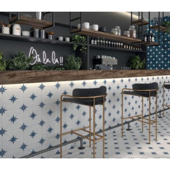 Geotiles Llevant Black 223X223
