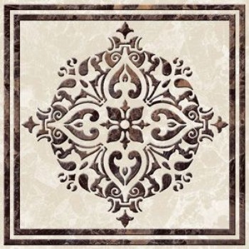 Декор Golden Tile Д11421 Вулкано Бежевий Рельеф Фриз 93x93x8
