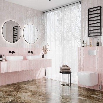 Плитка Golden Tile Como Розовый Рельєф CO5051 300x100