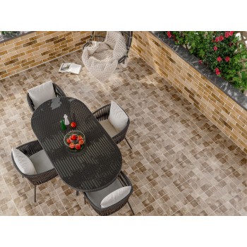 Плитка Golden Tile QD7730 Quadri Коричневий 300x300