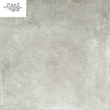 Ступень прямая с капиносом Gres Aragon Urban Gris Peldano Redondo 970032 330x297