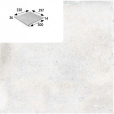 Ступень прямая с капиносом Gres Aragon Urban Blanco Peldano Redondo 970031 330x297