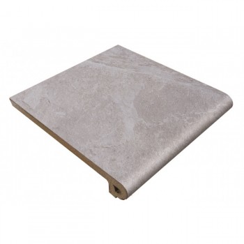 Ступень прямая с капиносом Gres Aragon Tatra Gris Peldano Gris 906139 330x325