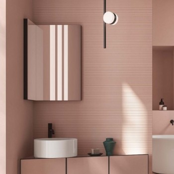 Плитка Italgraniti NU12BAR Nuances Rose Ribbed Sq. 1200x600