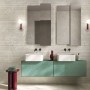 Плитка Italgraniti DR01BAR Dorset Bianco Cross Cut Ribbed Sq 1200x600