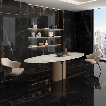 Плитка Itt Ceramic Onice Black Polished Rect 3000x1200