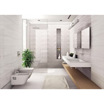 Konskie Ceramika Dekor Salomea Grey 25x75