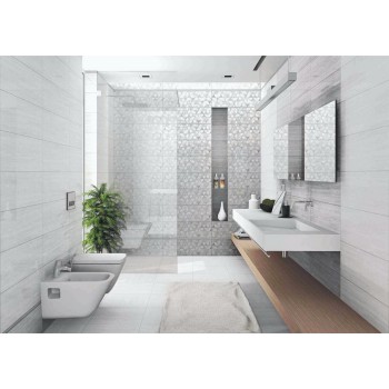 Konskie Ceramika Dekor Salomea Grey 25x75