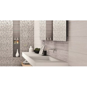 Konskie Ceramika Dekor Salomea Grey Geo 25x75