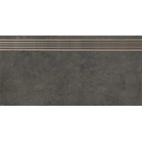 Konskie Ceramika Grey Wind Antracite- R Stopnica 30*60