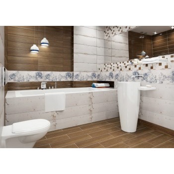 Konskie Ceramika Listwa Woodenglass Honey 12,5x75