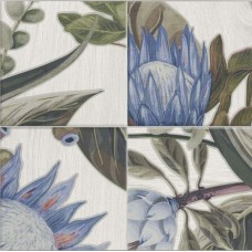 Плитка Mainzu Bottega Patchwood Blu Leaves Decor 200x200