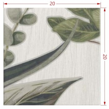 Плитка Mainzu Bottega Patchwood Blu Leaves Decor 200x200