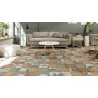 Плитка Mainzu Bottega Patchwood Blu Leaves Decor 200x200