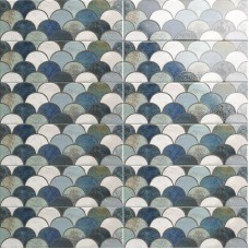 Плитка Mainzu Bellagio Escama Blu Decor 300x100