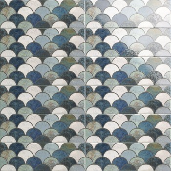 Плитка Mainzu Bellagio Escama Blu Decor 300x100