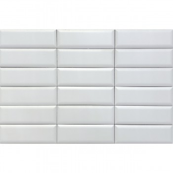 Плитка Mayolica Velvet Pillow White Mate 150x50x8